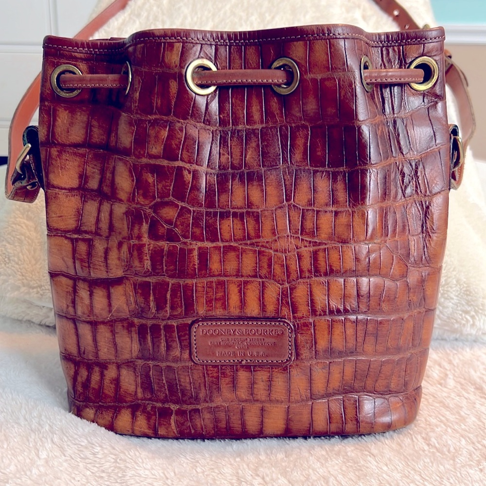 Dooney & Bourke bucket bag with drawstring closure